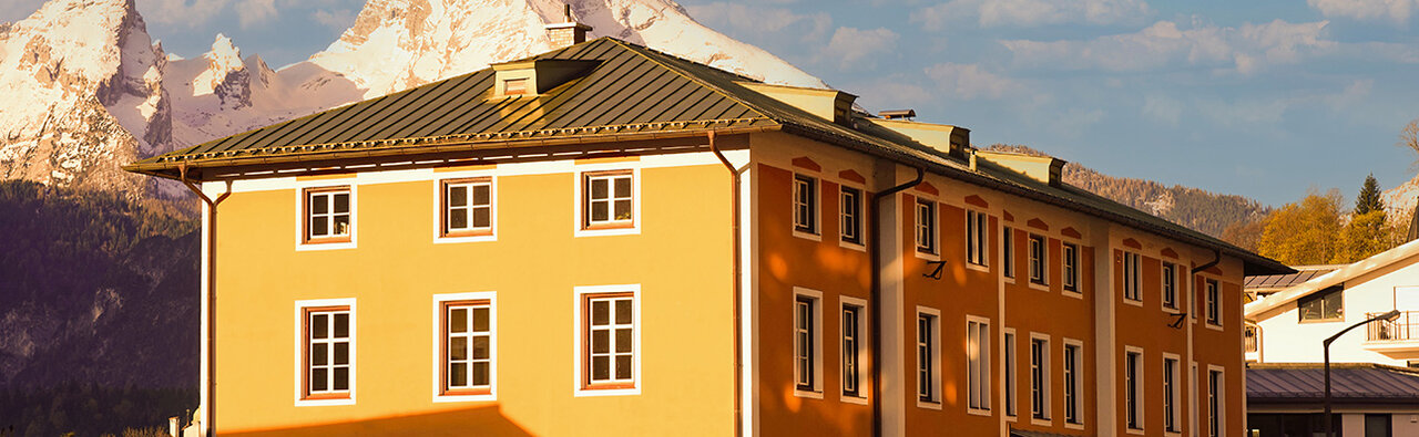 Frontansicht des Finanzamts Berchtesgaden-Laufen, Dienststelle Berchtesgaden